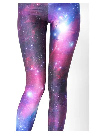 Fashion   Women Galaxy Leggings,Space Print Pants BLACK Black Milk Leggings FREE SHIPPING GL-01