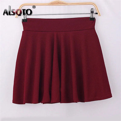 Summer 2024 Women Skirt Elastic Faldas Ladies Midi Skirts Pleated Black Sexy Stripe Girl Mini Short School Skirts saia feminina